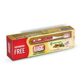Magic Herbal Toothpaste 100 Gm & Buy 1 Get 1 Magic Toothbrush FREE