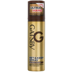Gold Gatsby Set & Keep Hair Spray - Ultra Hard 66ml