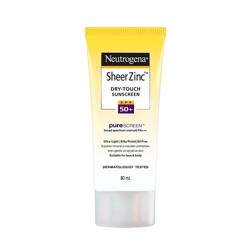neutrogena_sheer_zinc_dry_-_touch_sunblock_spf_50_-_80ml.jpg Neutrogena Sheer Zinc Dry Touch Sunscreen SPF50+ - 80ml - Image 1