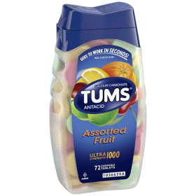 Tums Ultra 1000 Assorted Fruit 72 chewable tablets