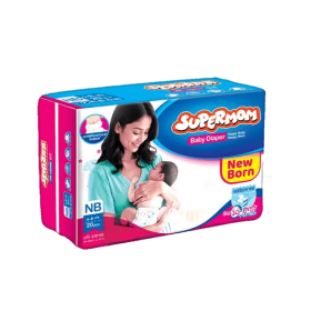 Supermom Newborn Baby Diaper - 20 Pcs