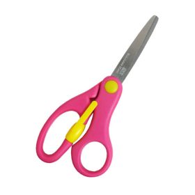 De Xian K04C Kids’ Safety Craft Scissors – Spring-Loaded Training Scissors for School, Paper Cutting & DIY Art Projects